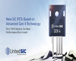 UnitedSiC, 4세대 SiC FET 기반 750V SiC FET 출시해